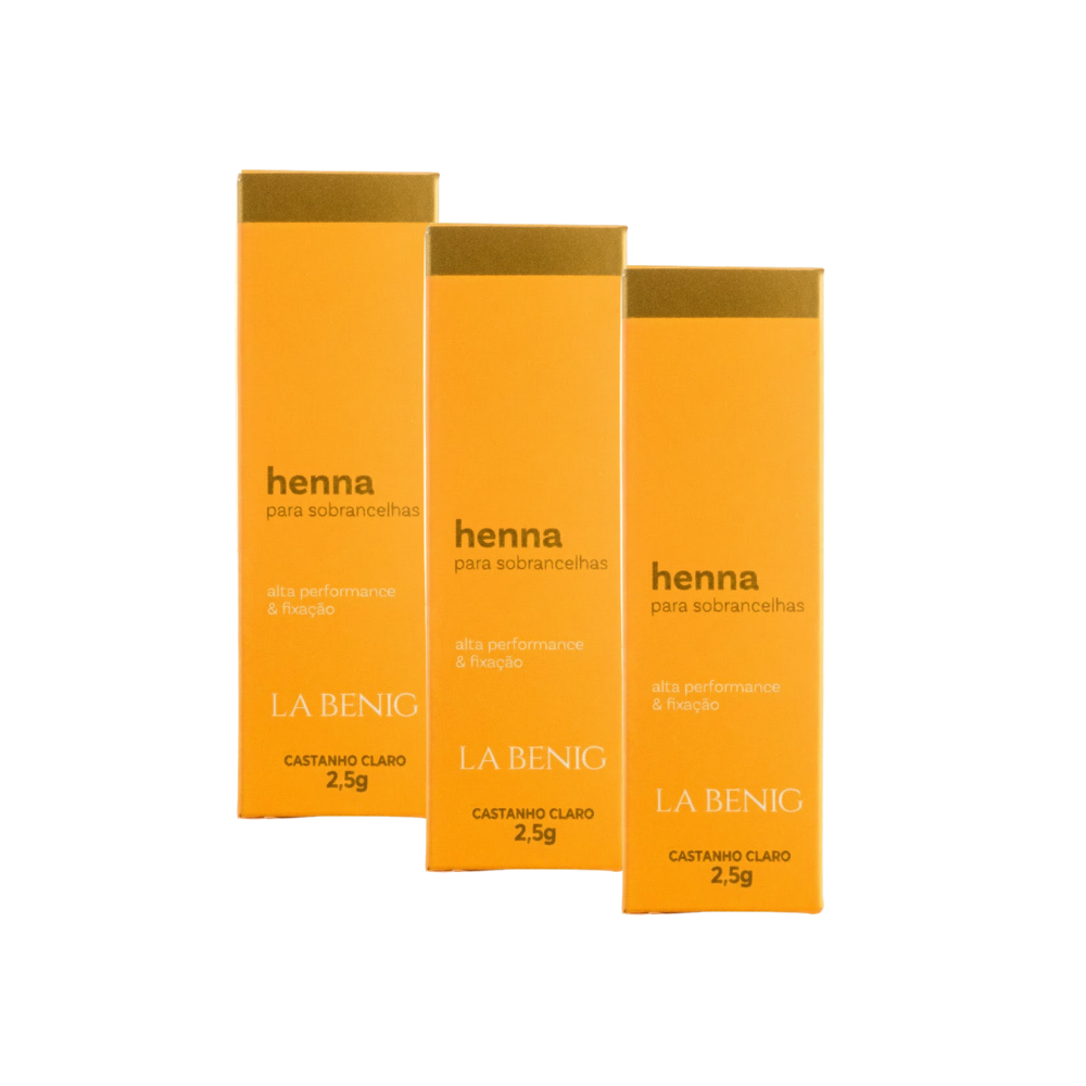 Kit 3 Hennas La Benig 2,5g
