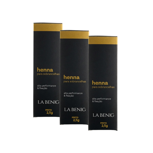 Kit 3 Hennas La Benig 2,5g
