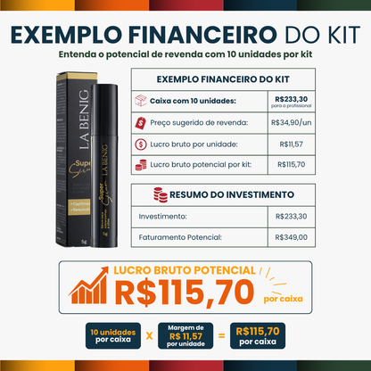 Kit Revenda Studio Super Sérum La Benig — 10 Unidades | Venda para suas clientes e aumente seu faturamento