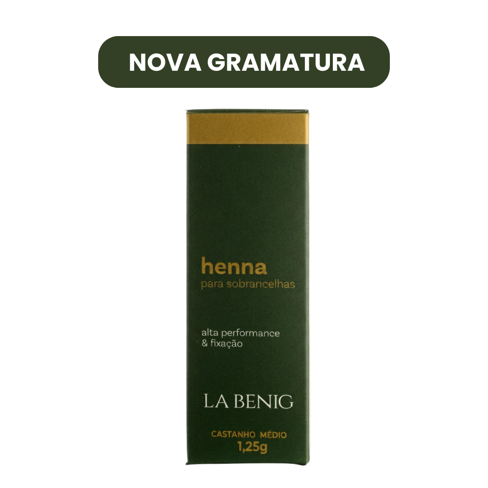 Henna La Benig Alta Fixação Profissional 1,25g
