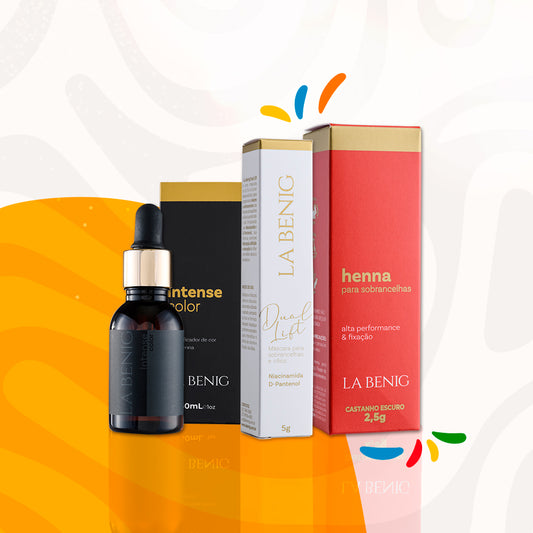 Combo Henna La Benig 2,5g + Intense Color + Dual Lift
