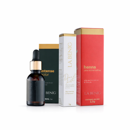 Combo Henna La Benig 2,5g + Intense Color + Dual Lift