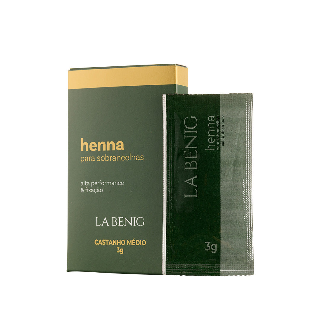 Henna REFILL La Benig High Fixation Professional 3g + FREE glass jar 