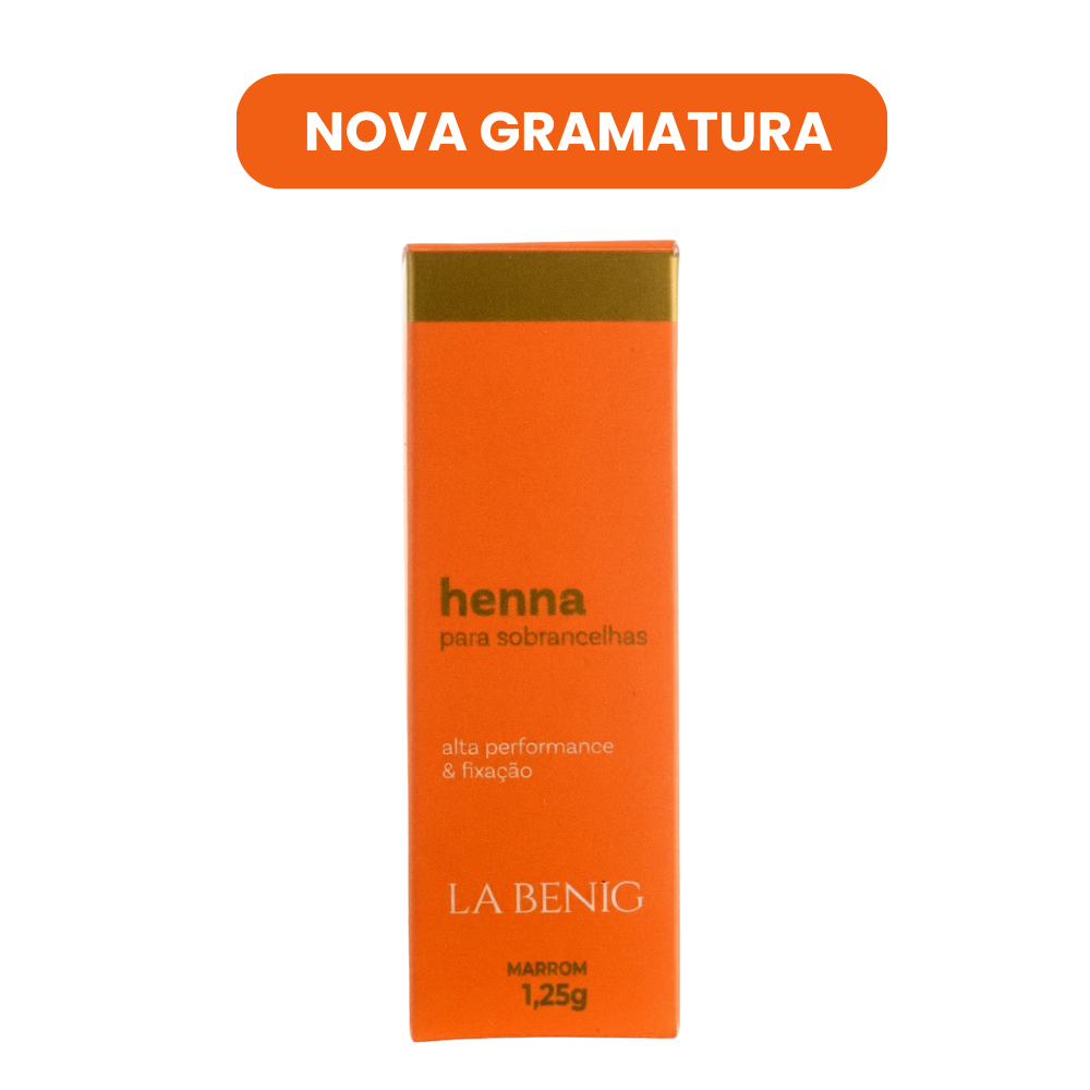 Henna La Benig Alta Fixação Profissional 1,25g
