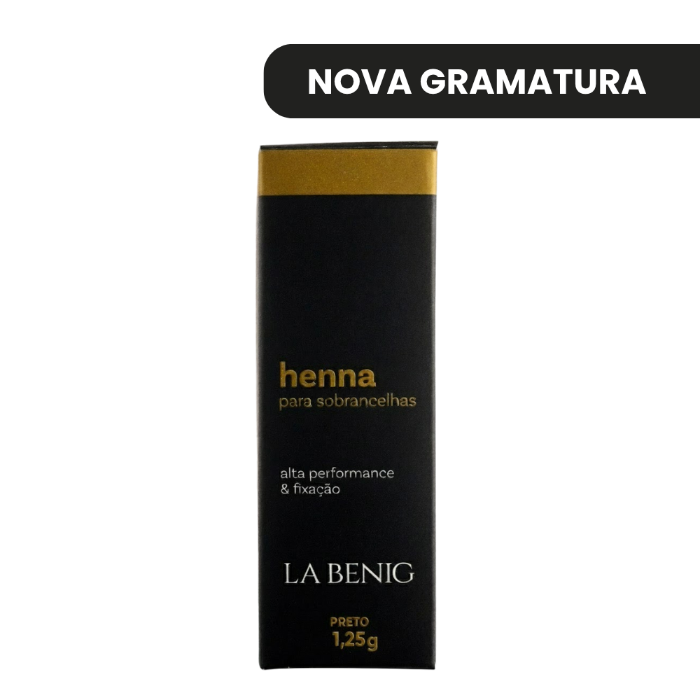 Henna La Benig Alta Fixação Profissional 1,25g