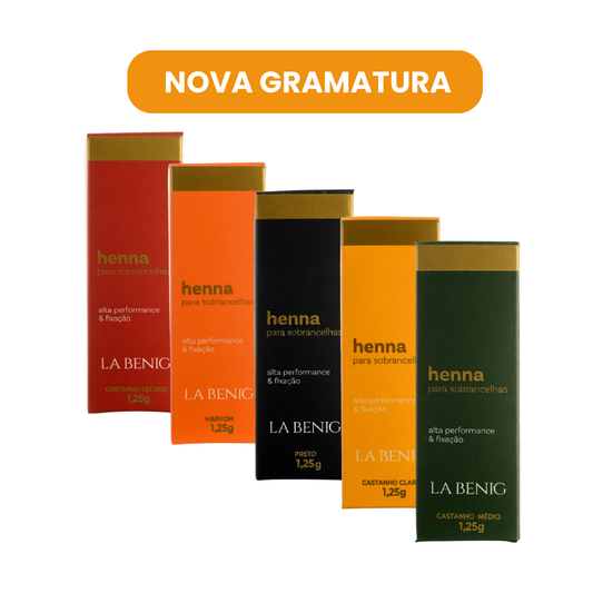 Henna La Benig Alta Fixação Profissional 1,25g