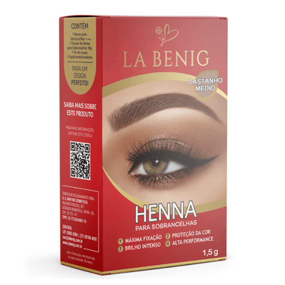 Henna La Benig Alta Fixação Profissional 1,5g